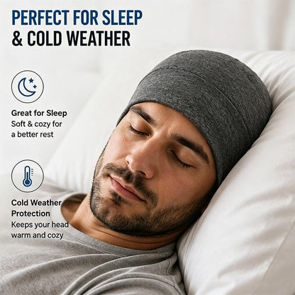 Breathable Cotton Skull Caps for Men & Women. Lightweight Beanie Hat Grey | Breathable Cotton Skull Caps for Men & Women.