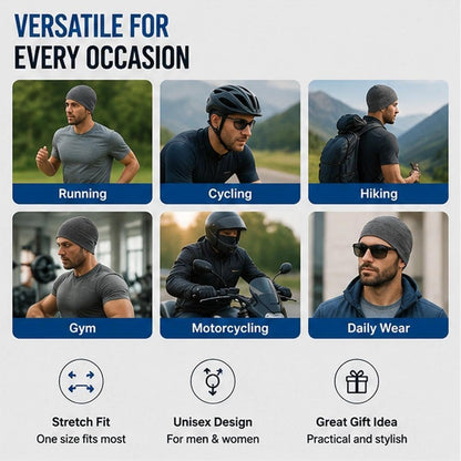 Breathable Cotton Skull Caps for Men & Women. Lightweight Beanie Hat Grey | Breathable Cotton Skull Caps for Men & Women.
